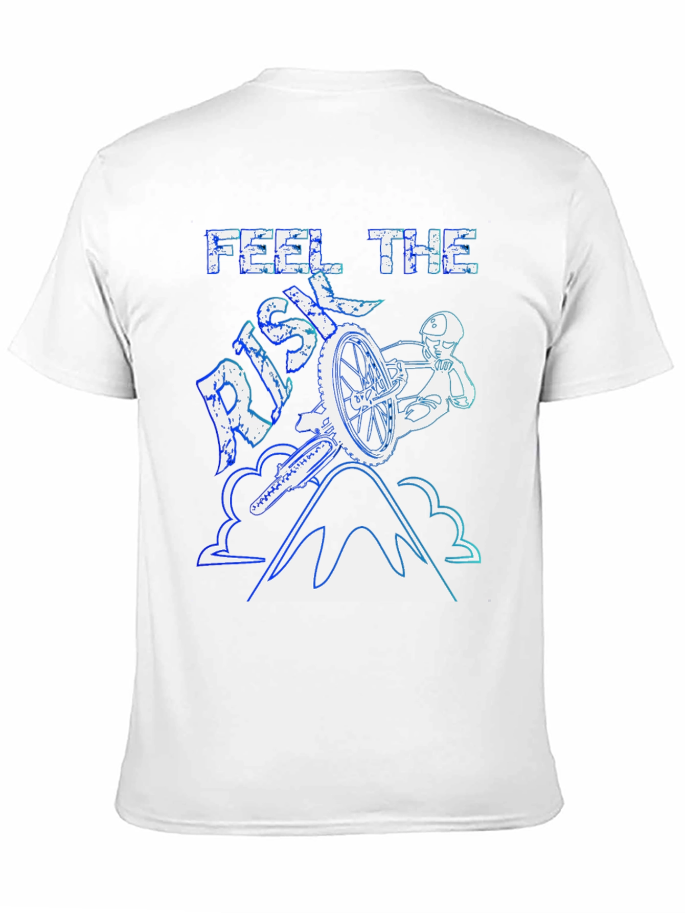Feel The Risk Mountain Bike Graphic T-Shirt