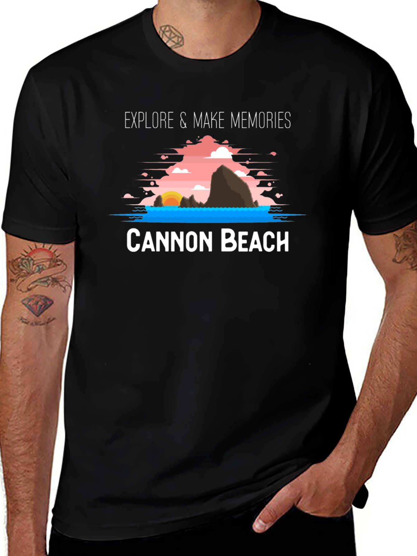 Cannon Beach T-Shirt - Explore & Make Memories