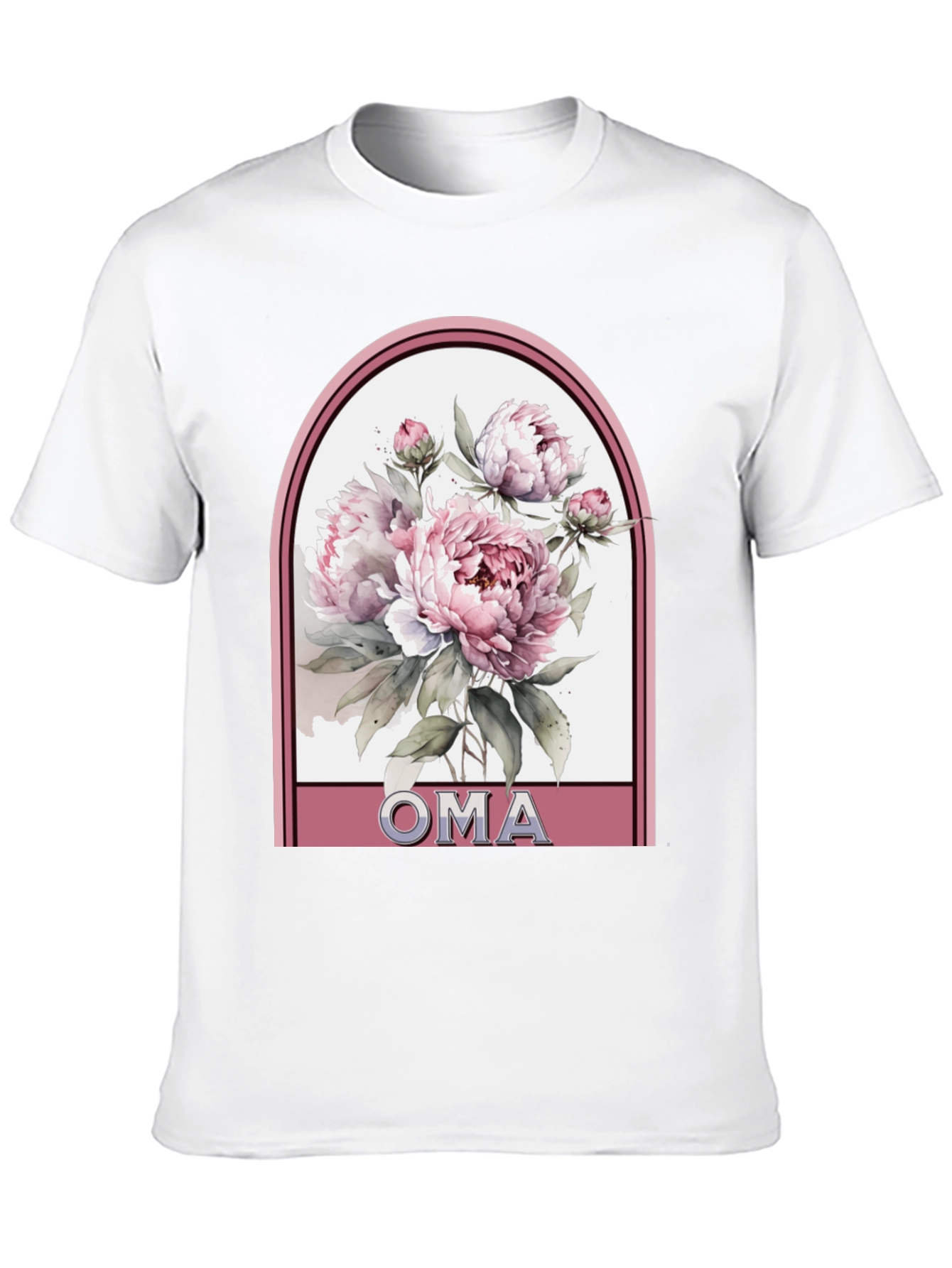 Oma Floral T-Shirt: Gift for Grandma