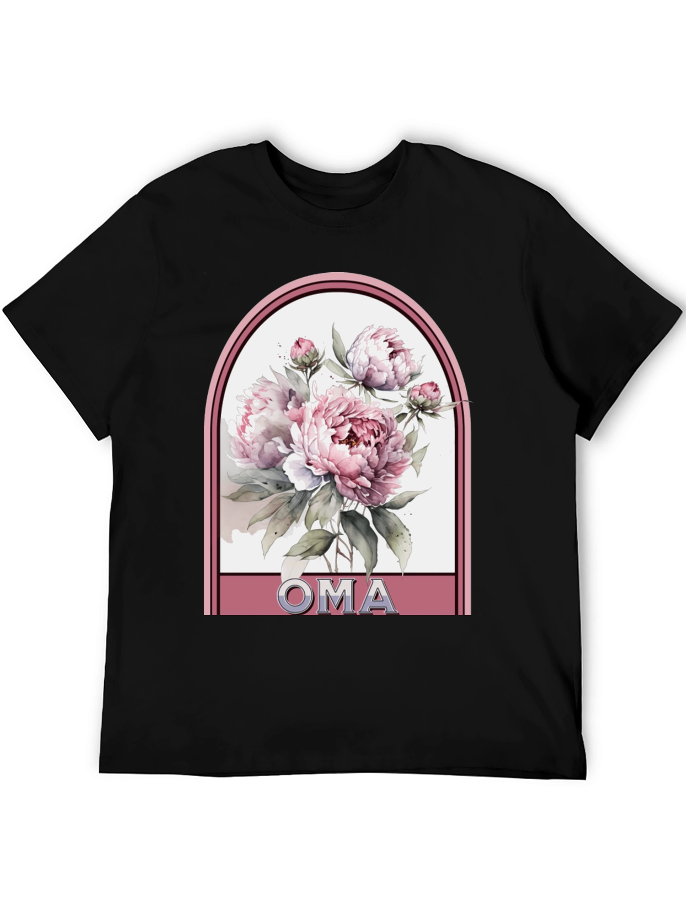 Oma Floral T-Shirt: Gift for Grandma