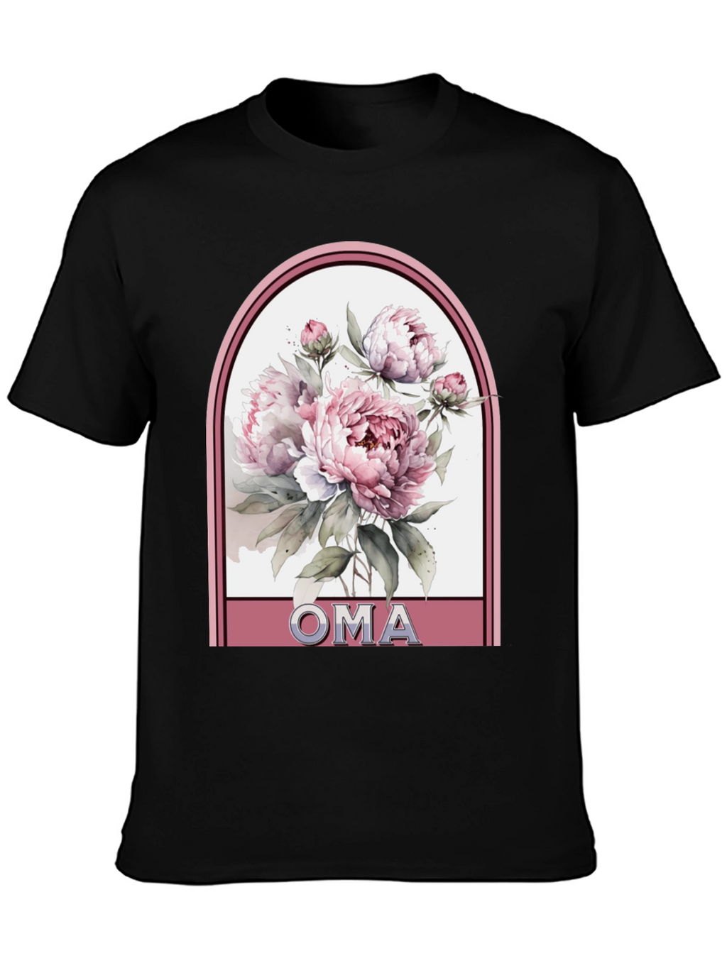 Oma Floral T-Shirt: Gift for Grandma