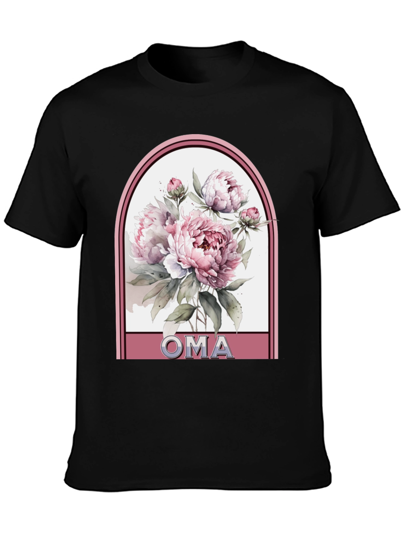 Oma Floral T-Shirt: Gift for Grandma