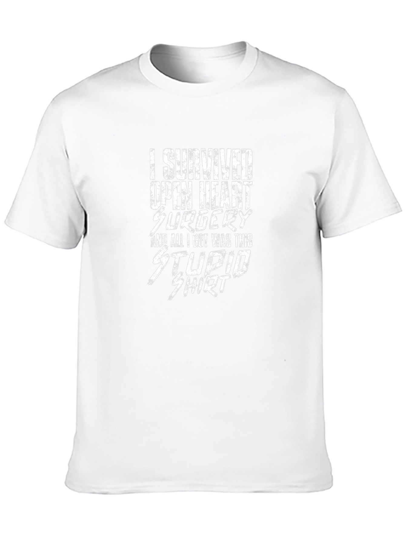 Open Heart Surgery Survivor Novelty Tee