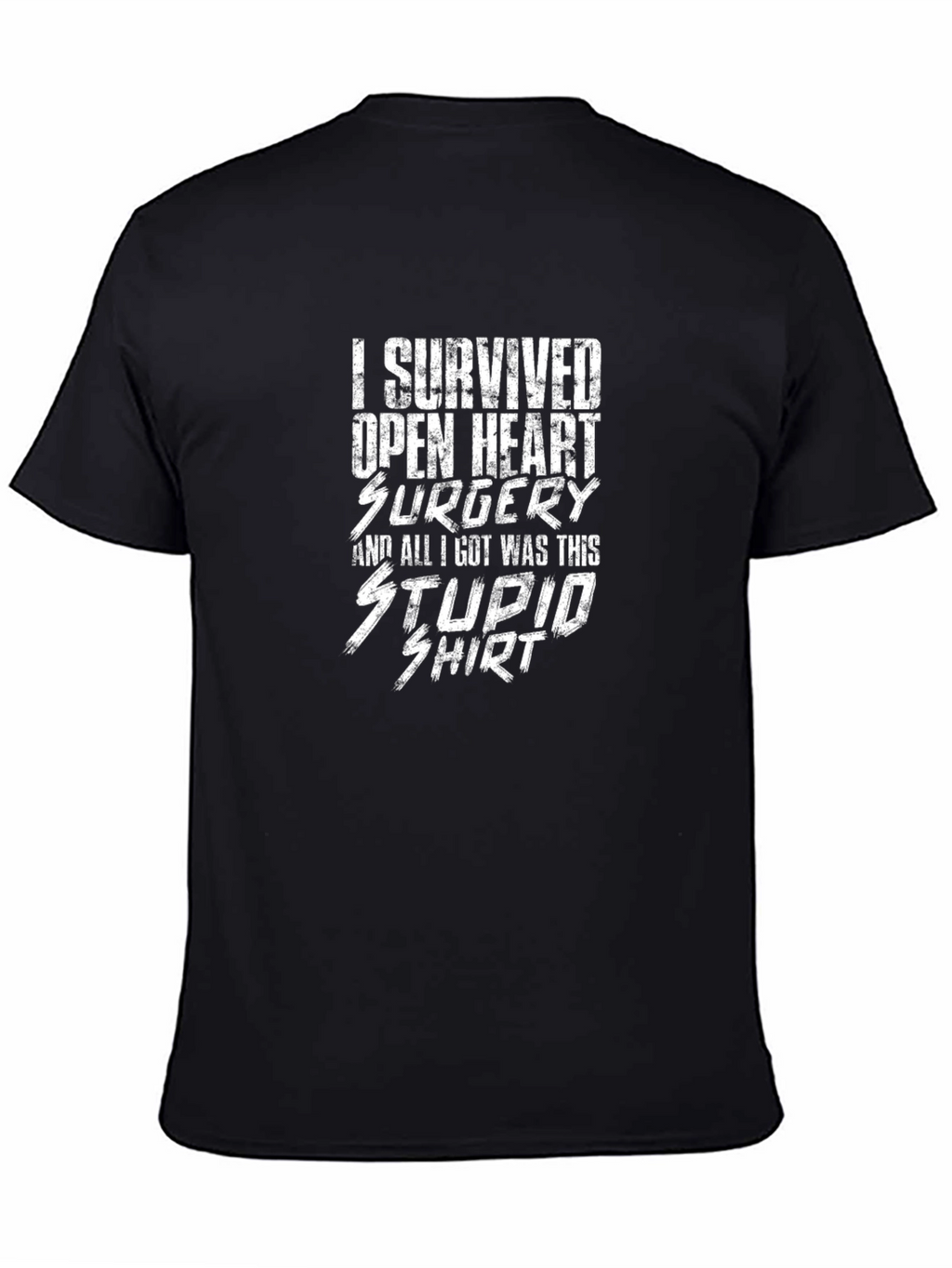 Open Heart Surgery Survivor Novelty Tee