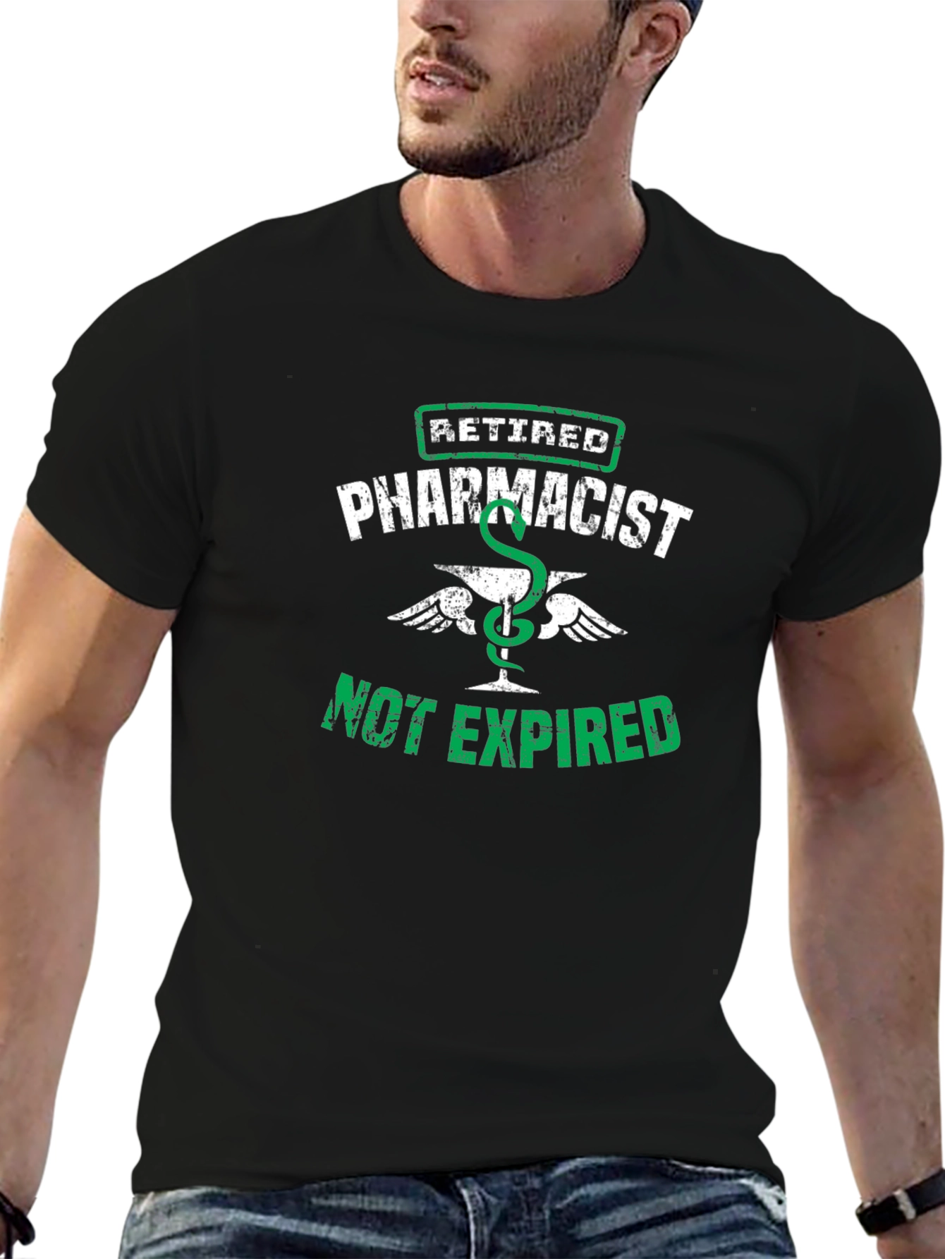 Retired Pharmacist T-Shirt - Not Expired Funny Tee