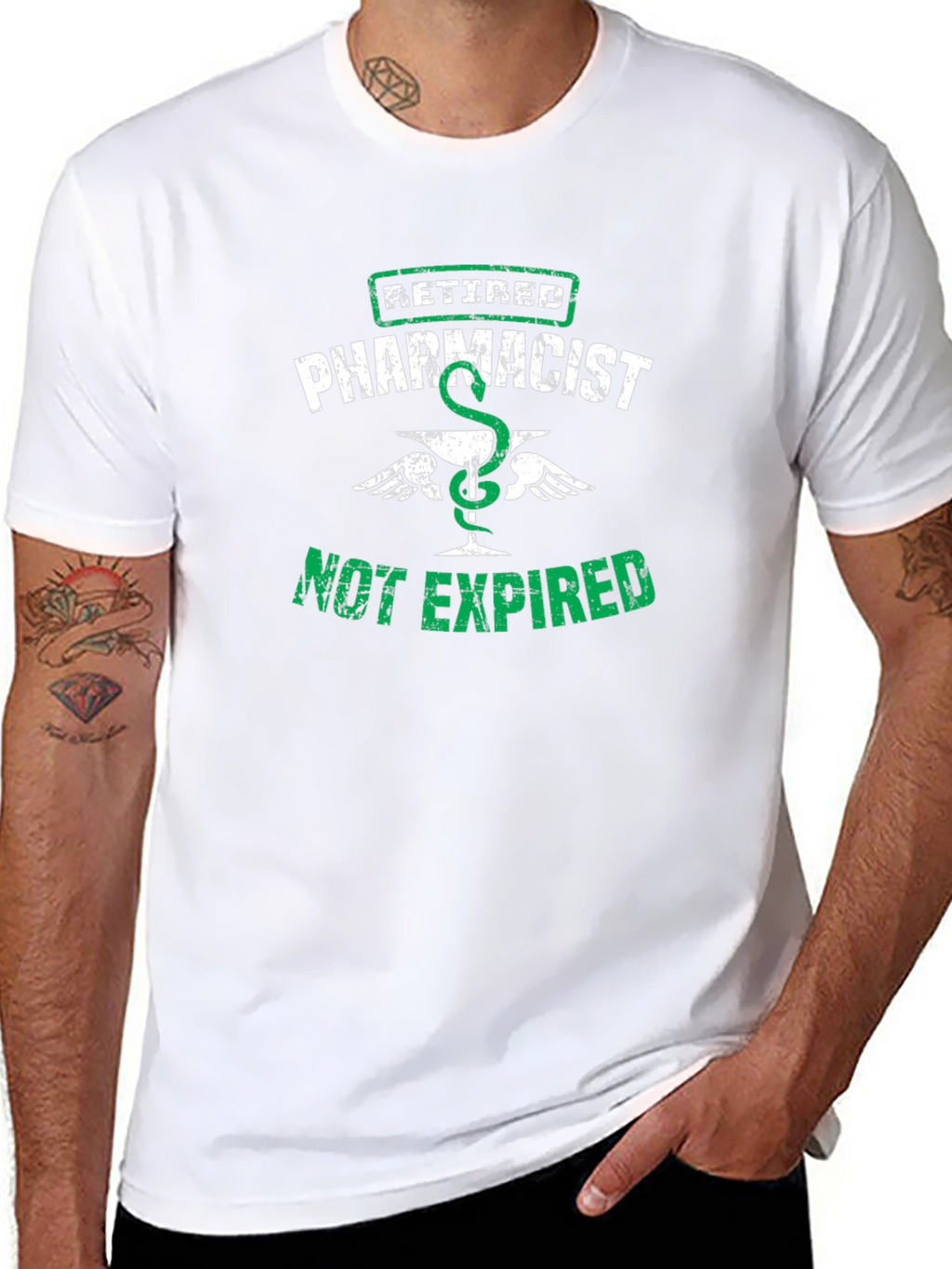 Retired Pharmacist T-Shirt - Not Expired Funny Tee