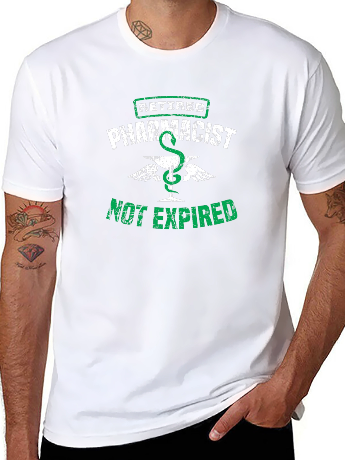 Retired Pharmacist T-Shirt - Not Expired Funny Tee