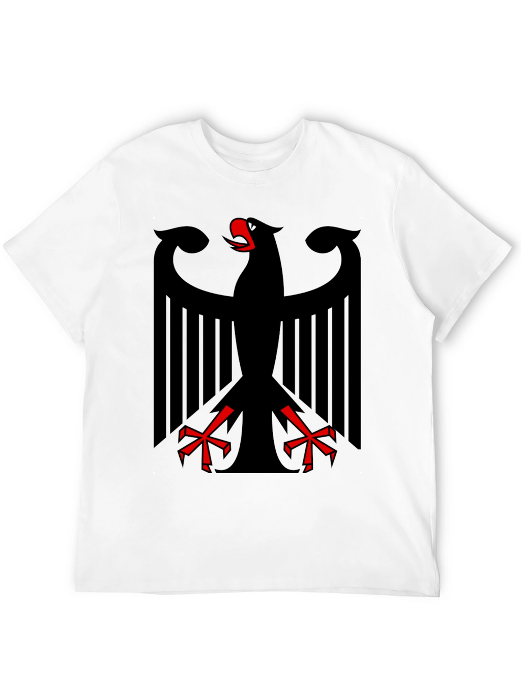 Black T-Shirt with German Eagle Design