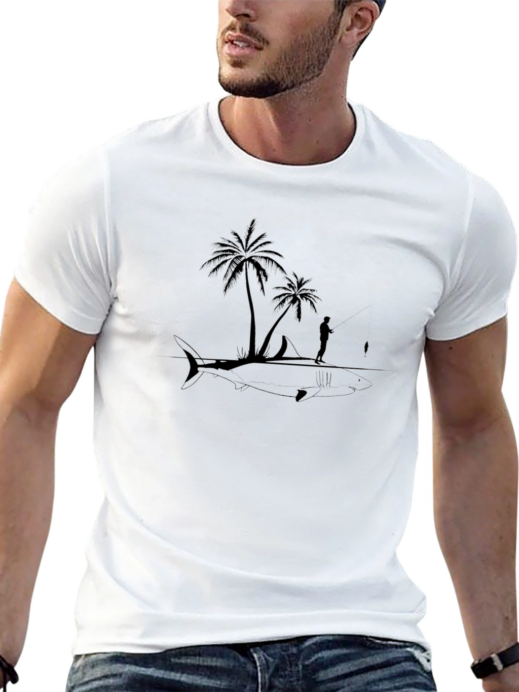 Shark Island Graphic T-Shirt