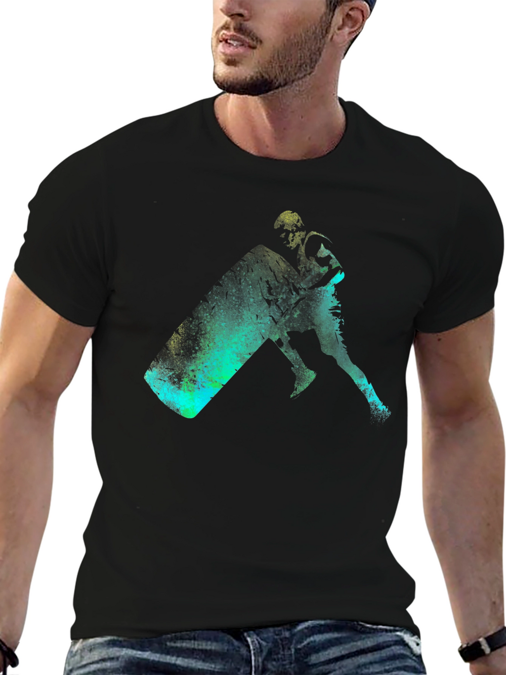 Tire Flip Graphic Tee - Black