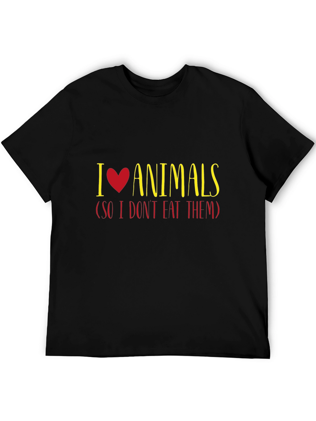 I Love Animals T-Shirt - Vegan Vegetarian Tee
