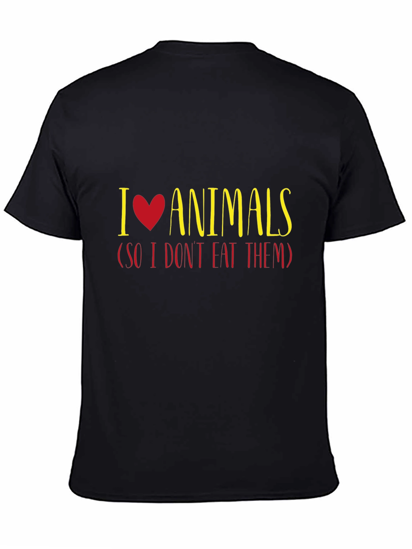 I Love Animals T-Shirt - Vegan Vegetarian Tee