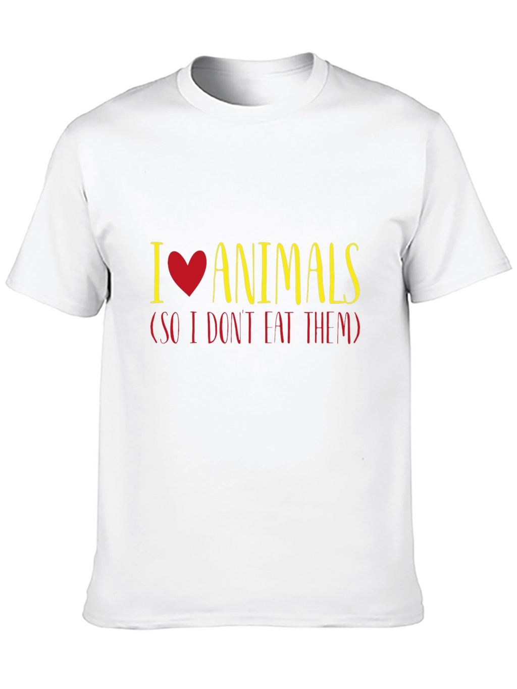 I Love Animals T-Shirt - Vegan Vegetarian Tee