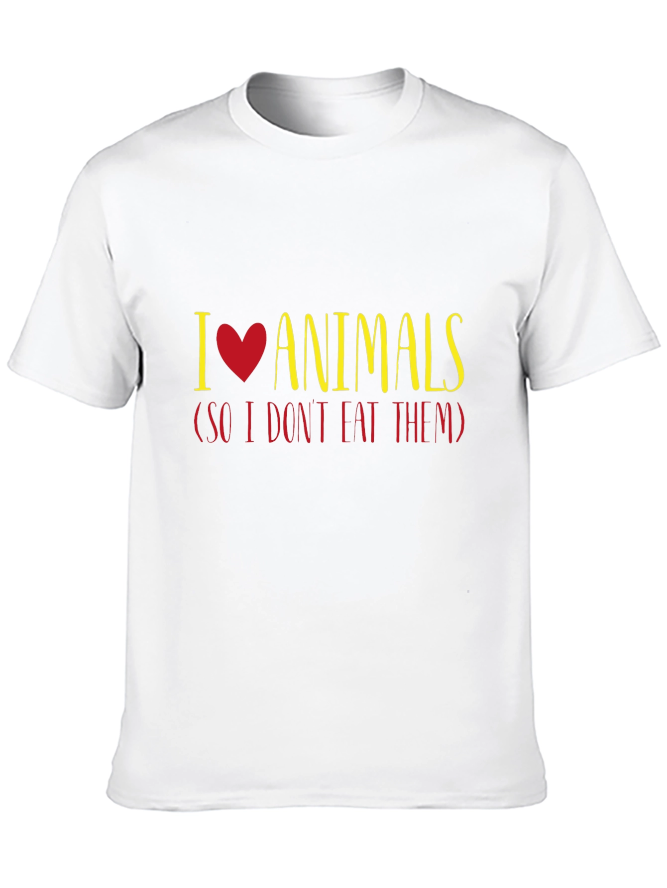 I Love Animals T-Shirt - Vegan Vegetarian Tee