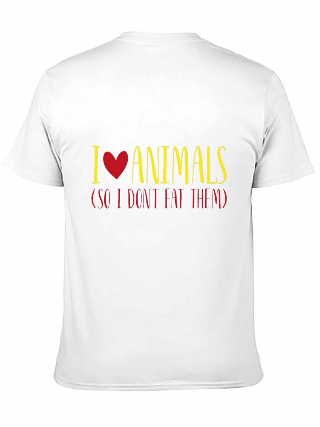 I Love Animals T-Shirt - Vegan Vegetarian Tee