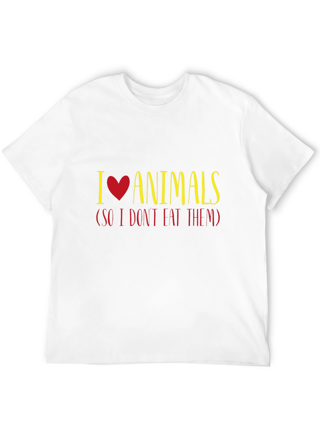 I Love Animals T-Shirt - Vegan Vegetarian Tee
