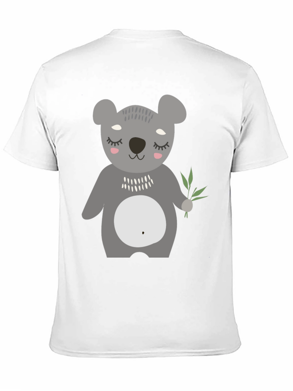 Cute Koala Bear Graphic Black T-Shirt
