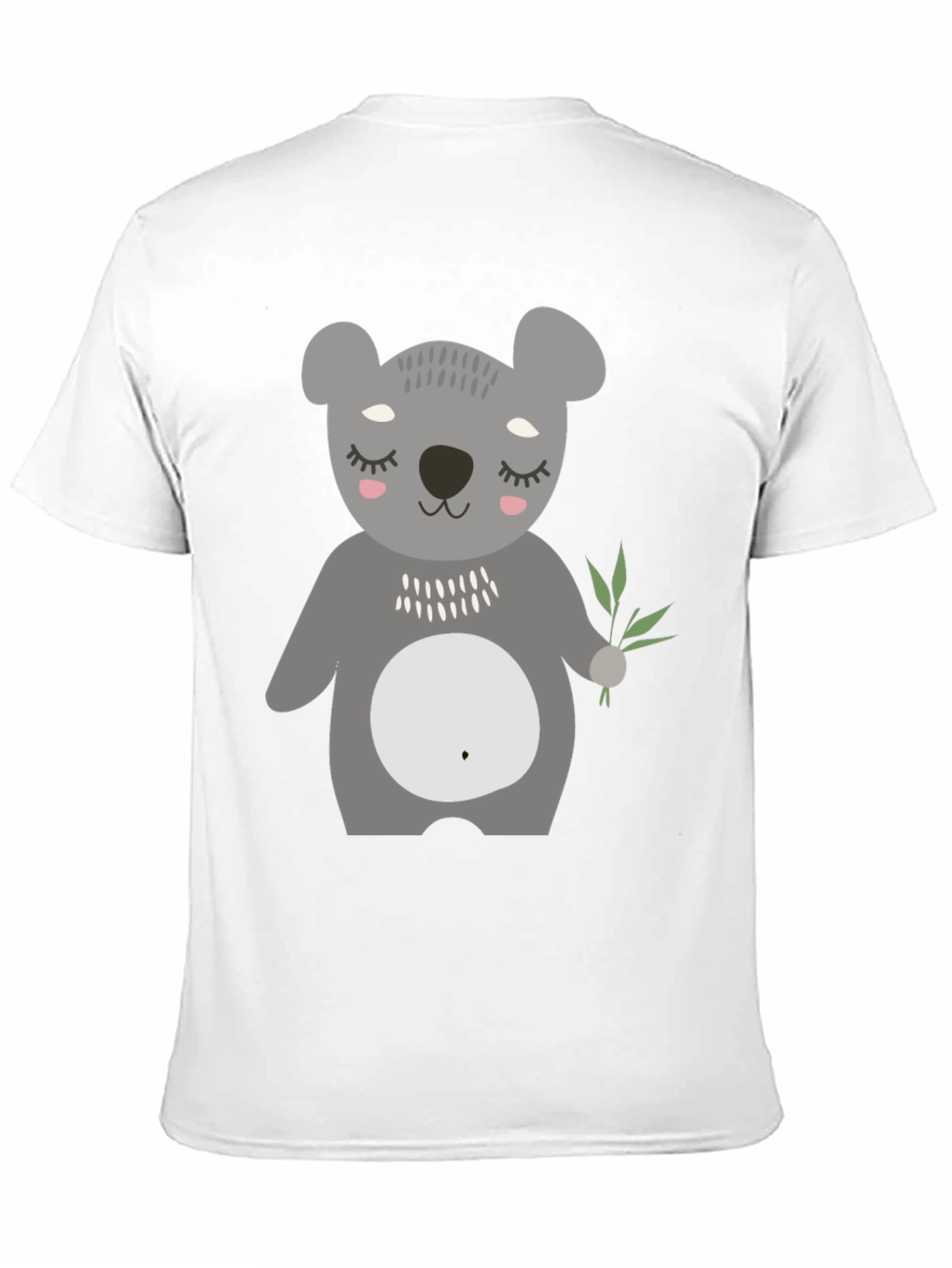 Cute Koala Bear Graphic Black T-Shirt