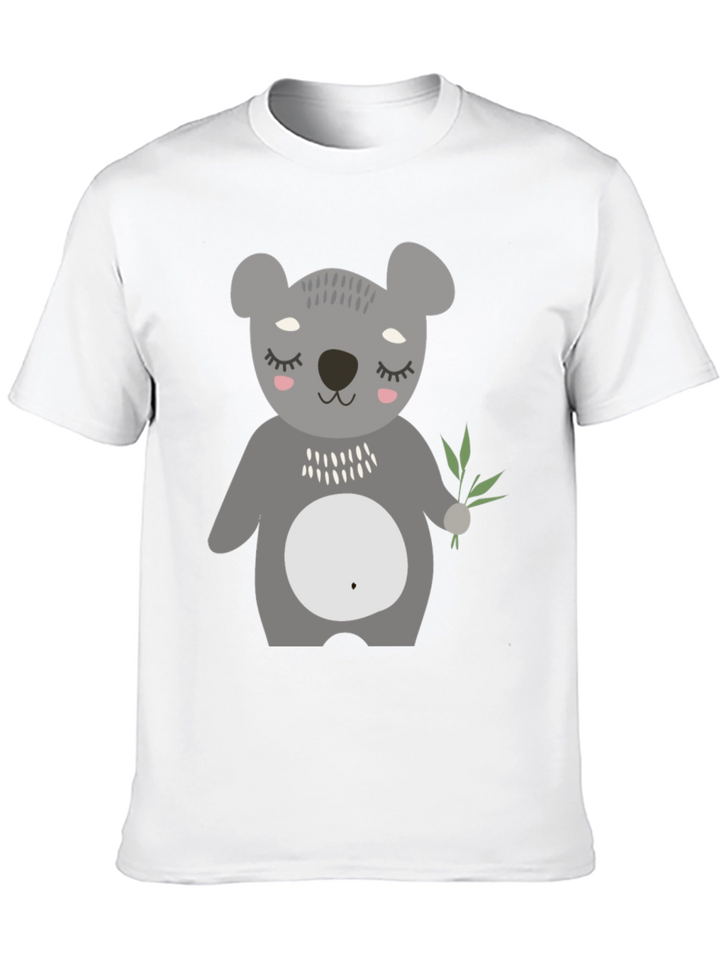 Cute Koala Bear Graphic Black T-Shirt