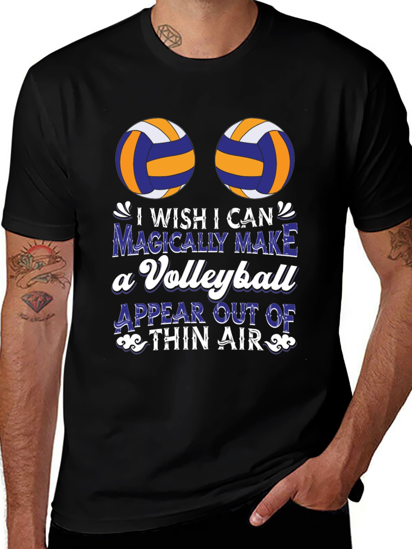 Volleyball Graphic Tee - I Wish I Can Magically Make One