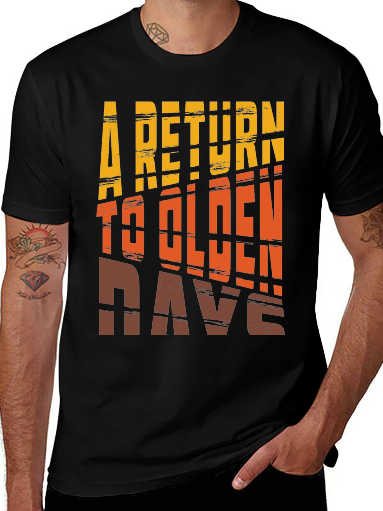 Retro A Return to Olden Days Graphic Tee