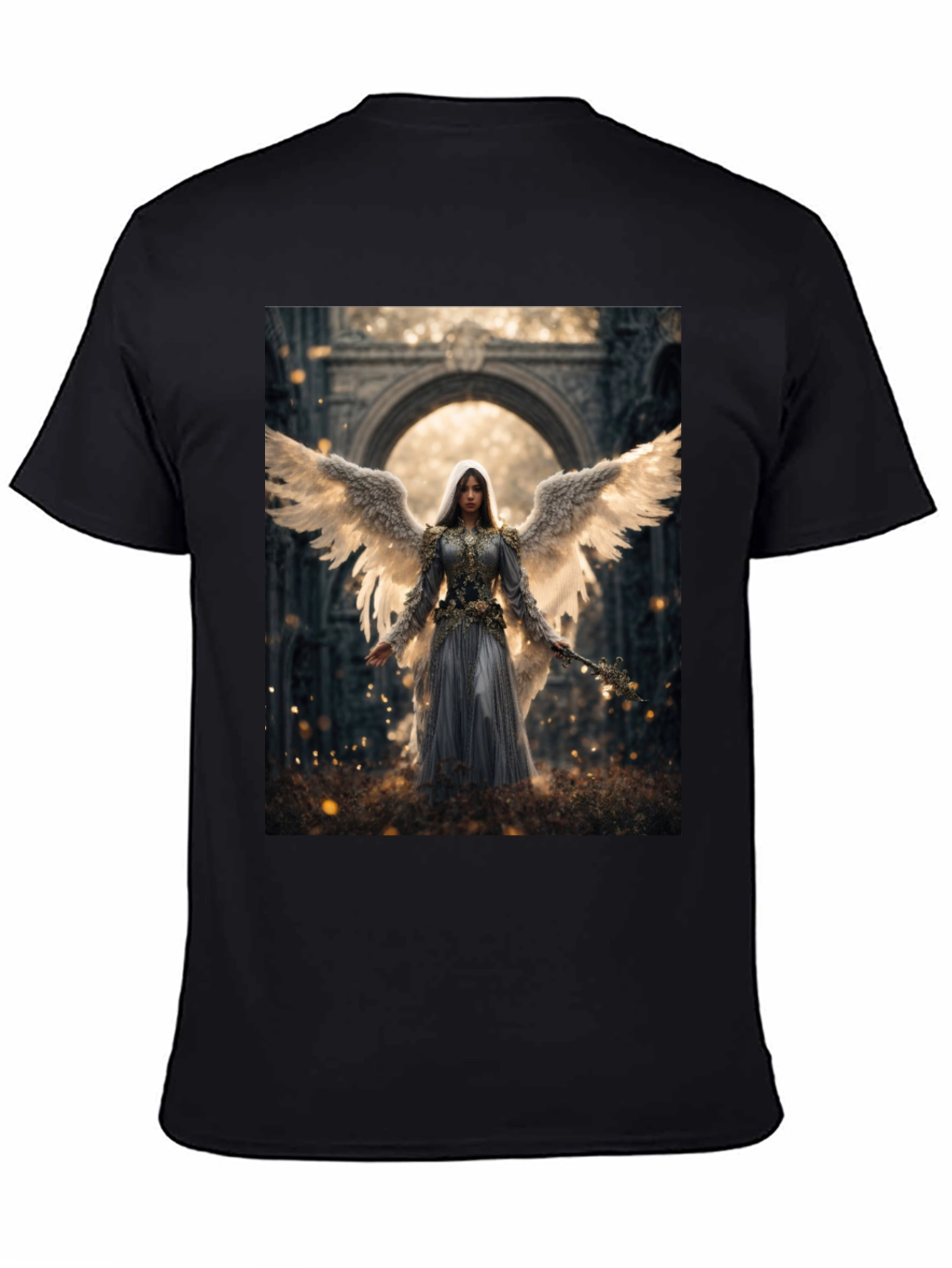 Angelic Wings T-Shirt - Gothic Fantasy