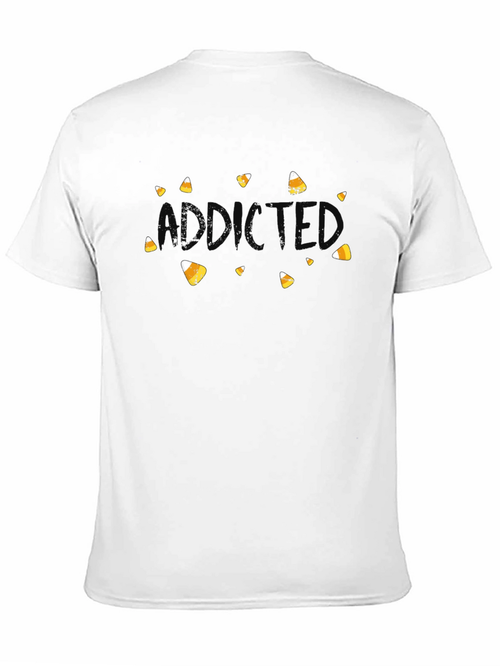 Candy Corn Addicted Black T-Shirt