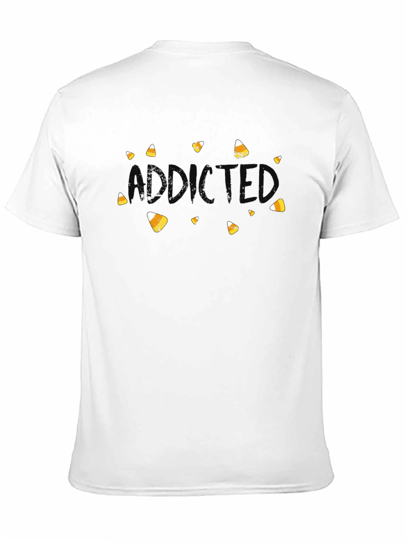 Candy Corn Addicted Black T-Shirt
