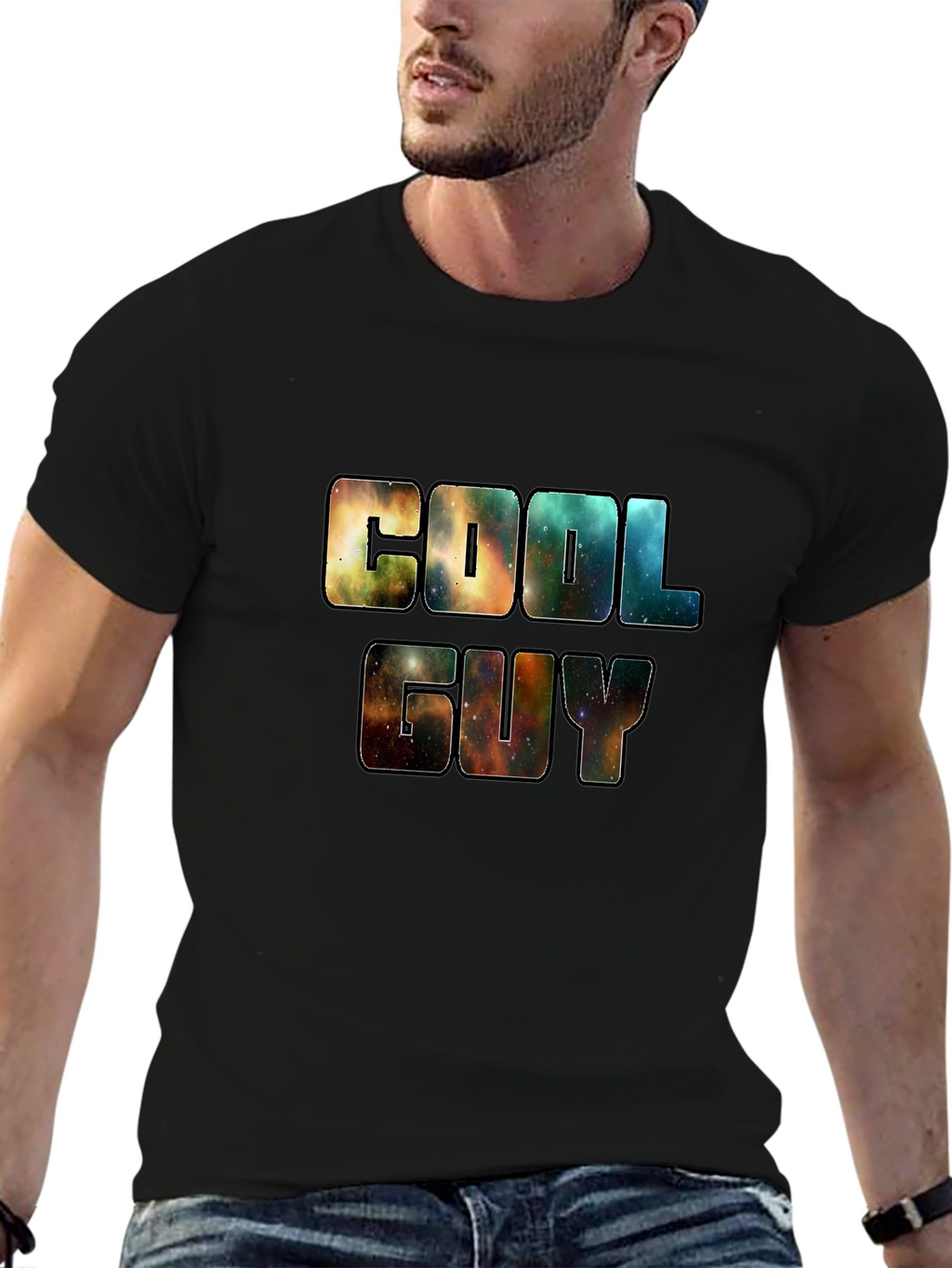 Cool Guy Black Graphic Tee