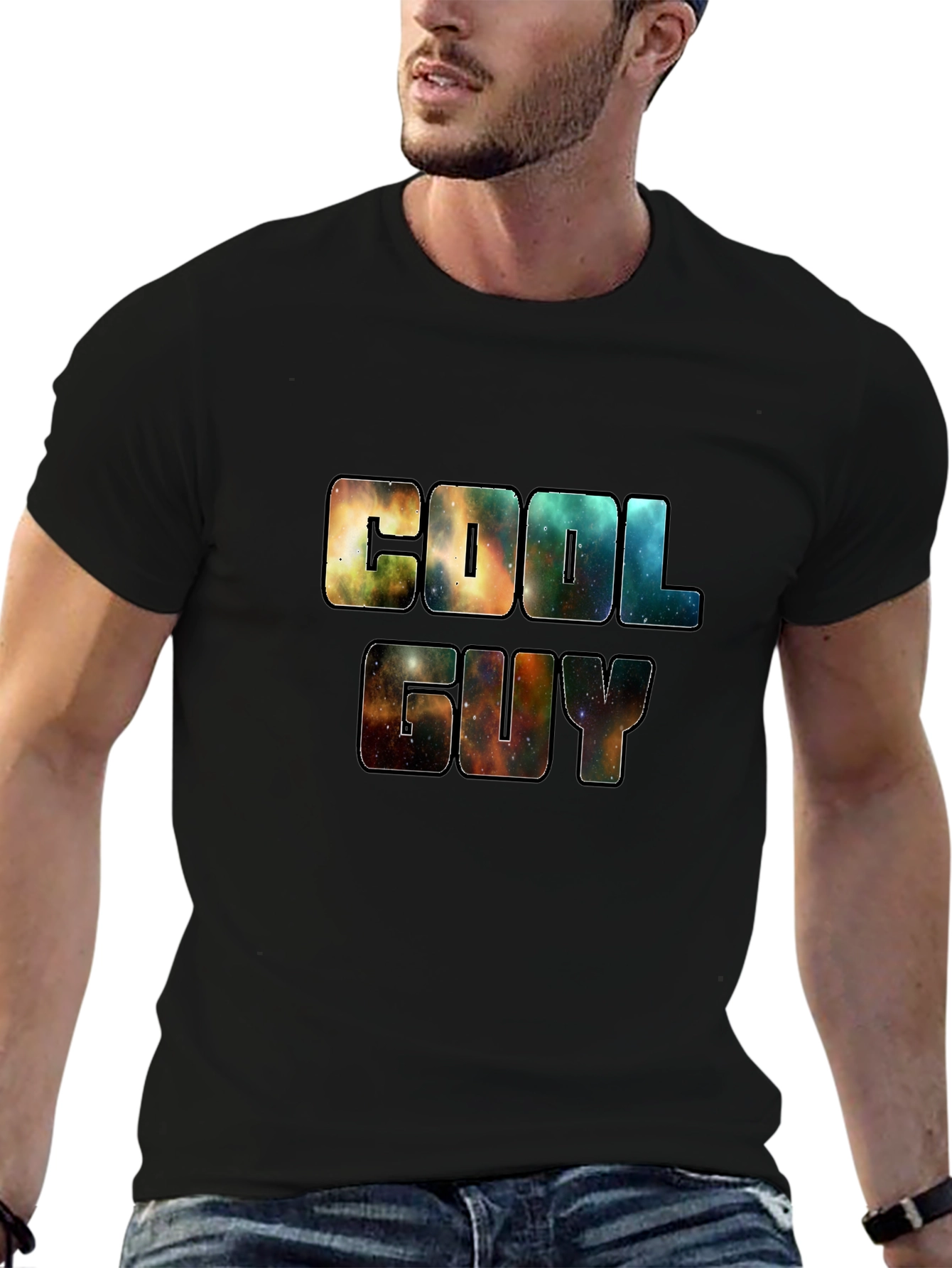 Cool Guy Black Graphic Tee