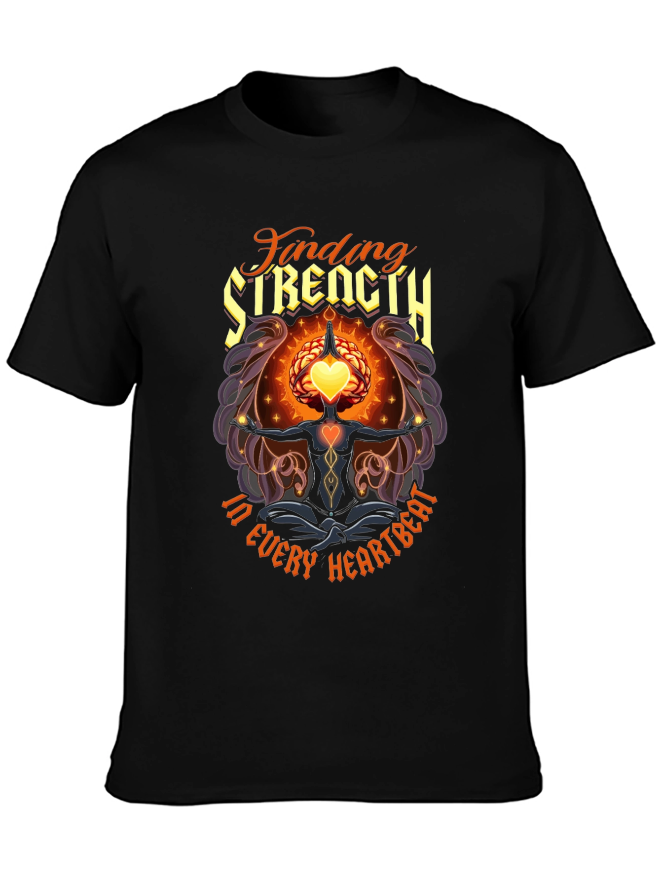 Finding Strength T-Shirt - Every Heartbeat Graphic Tee