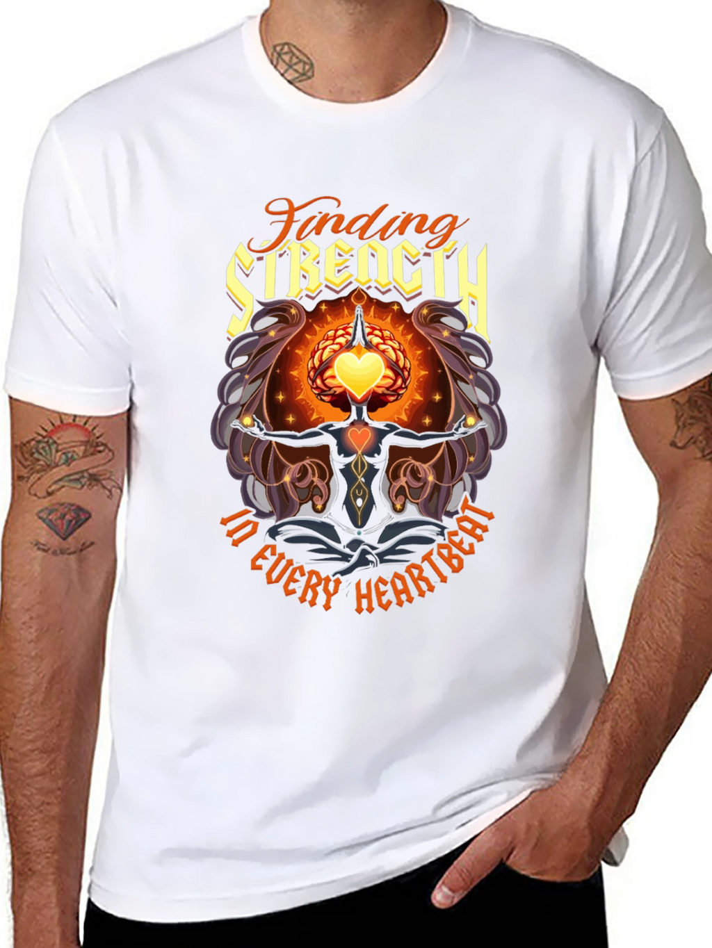 Finding Strength T-Shirt - Every Heartbeat Graphic Tee