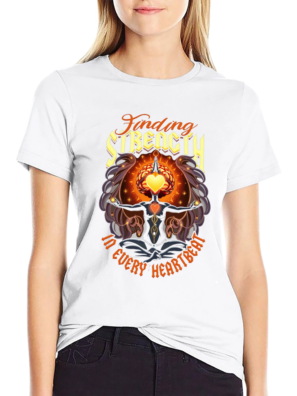 Finding Strength T-Shirt - Every Heartbeat Graphic Tee