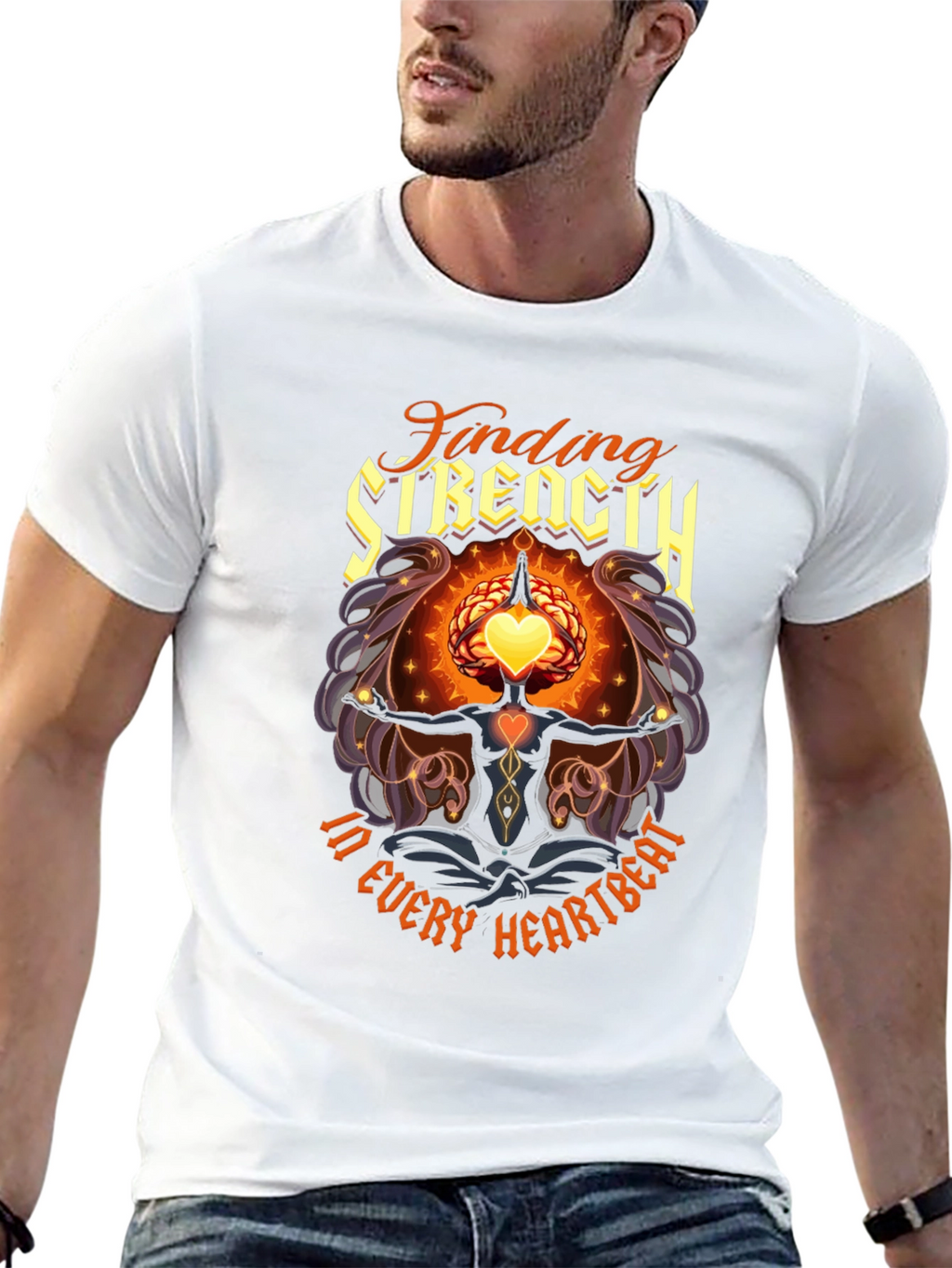 Finding Strength T-Shirt - Every Heartbeat Graphic Tee