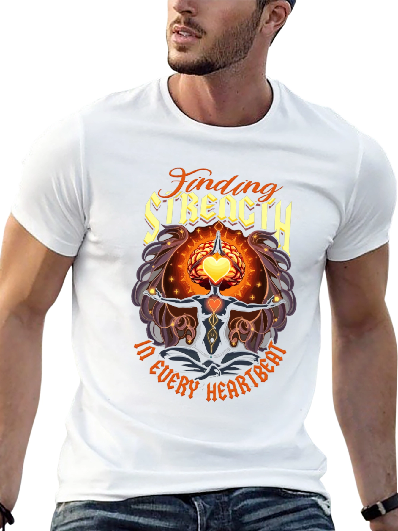 Finding Strength T-Shirt - Every Heartbeat Graphic Tee