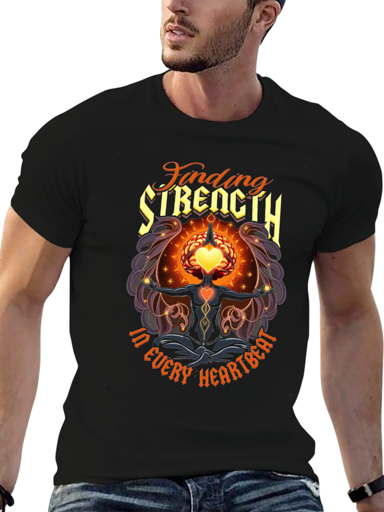 Finding Strength T-Shirt - Every Heartbeat Graphic Tee