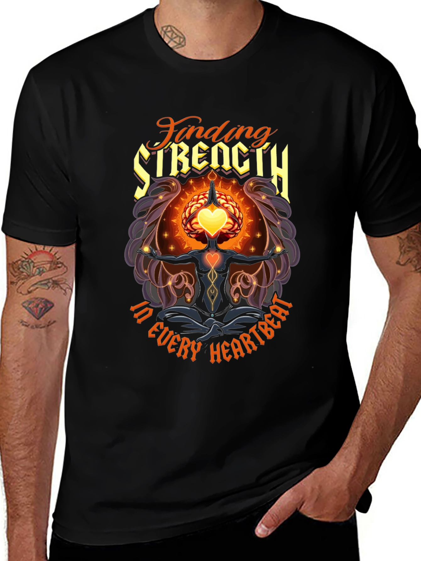 Finding Strength T-Shirt - Every Heartbeat Graphic Tee