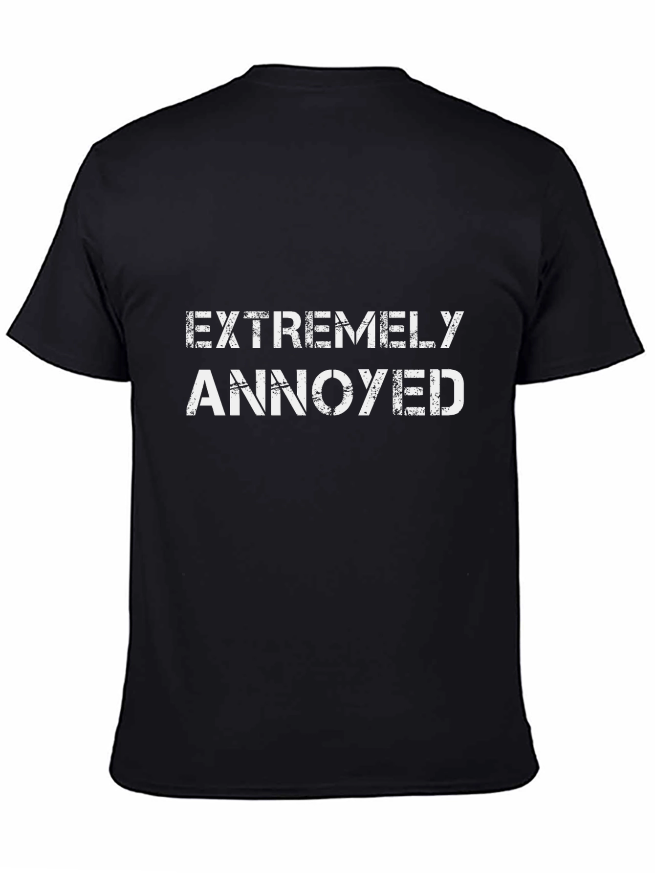 Extremely Annoyed Black Graphic T-Shirt