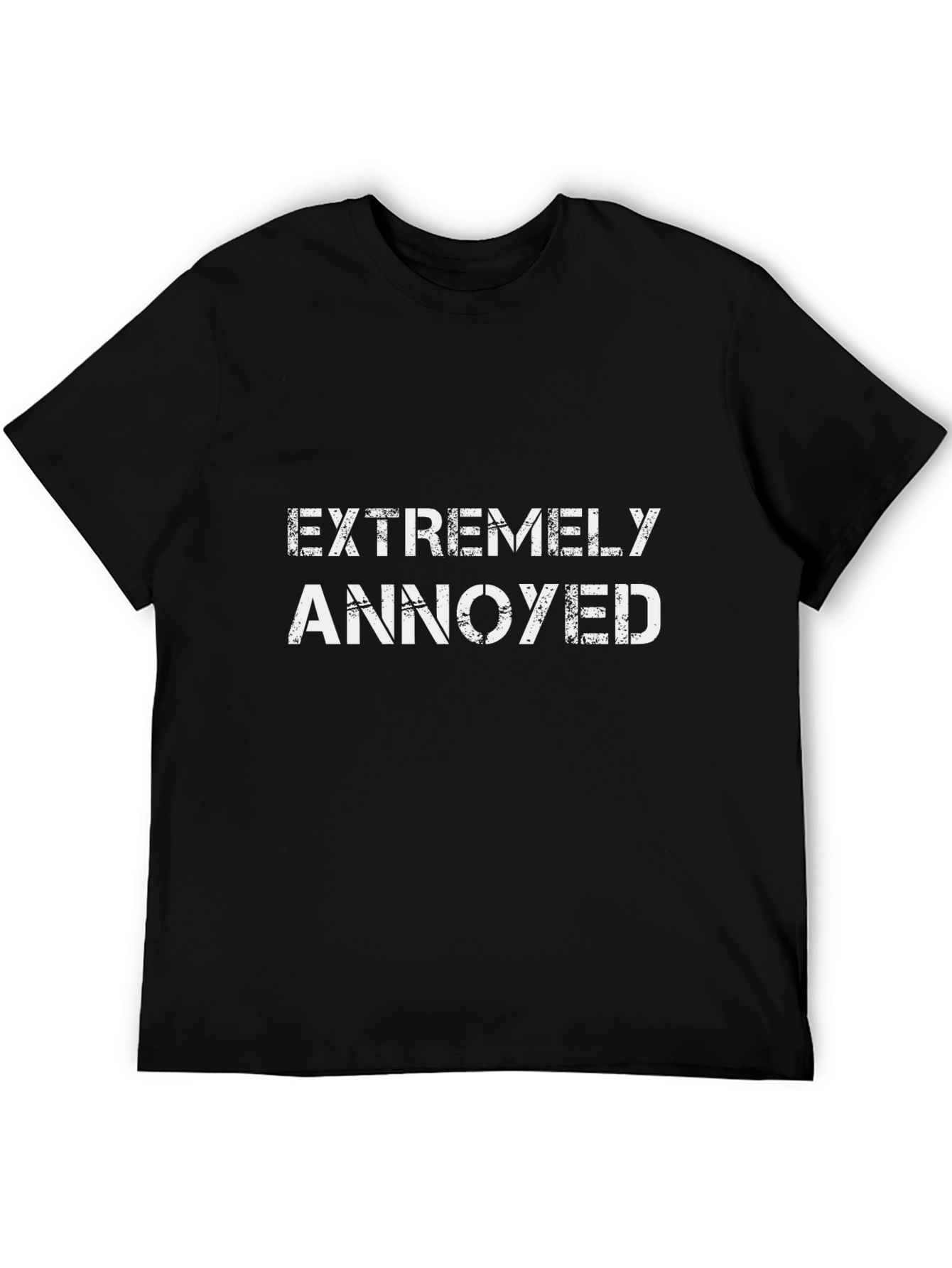 Extremely Annoyed Black Graphic T-Shirt