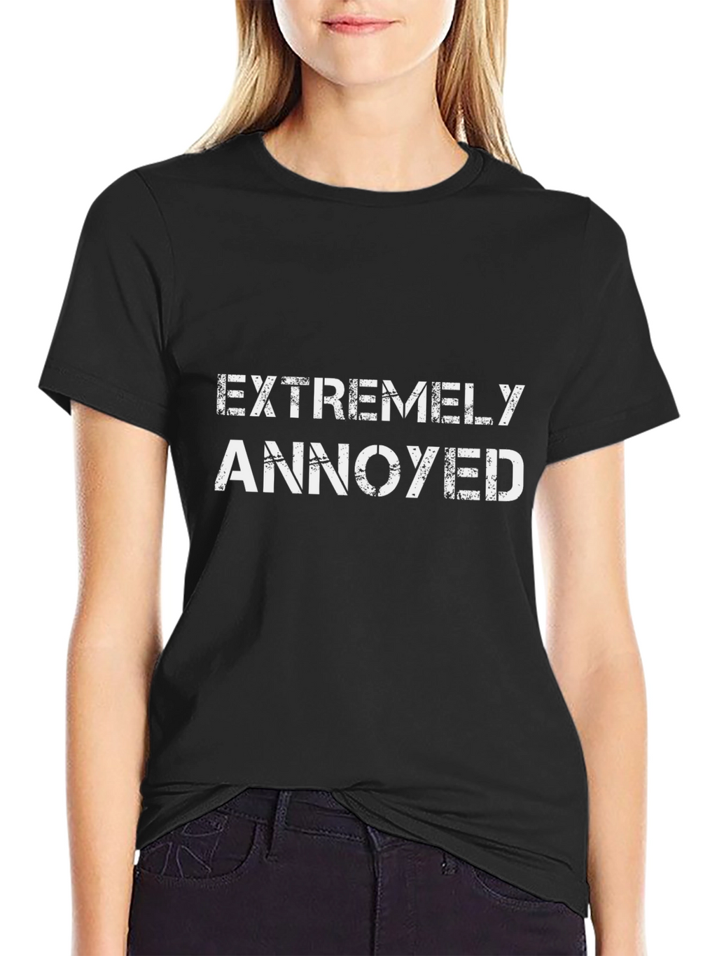 Extremely Annoyed Black Graphic T-Shirt