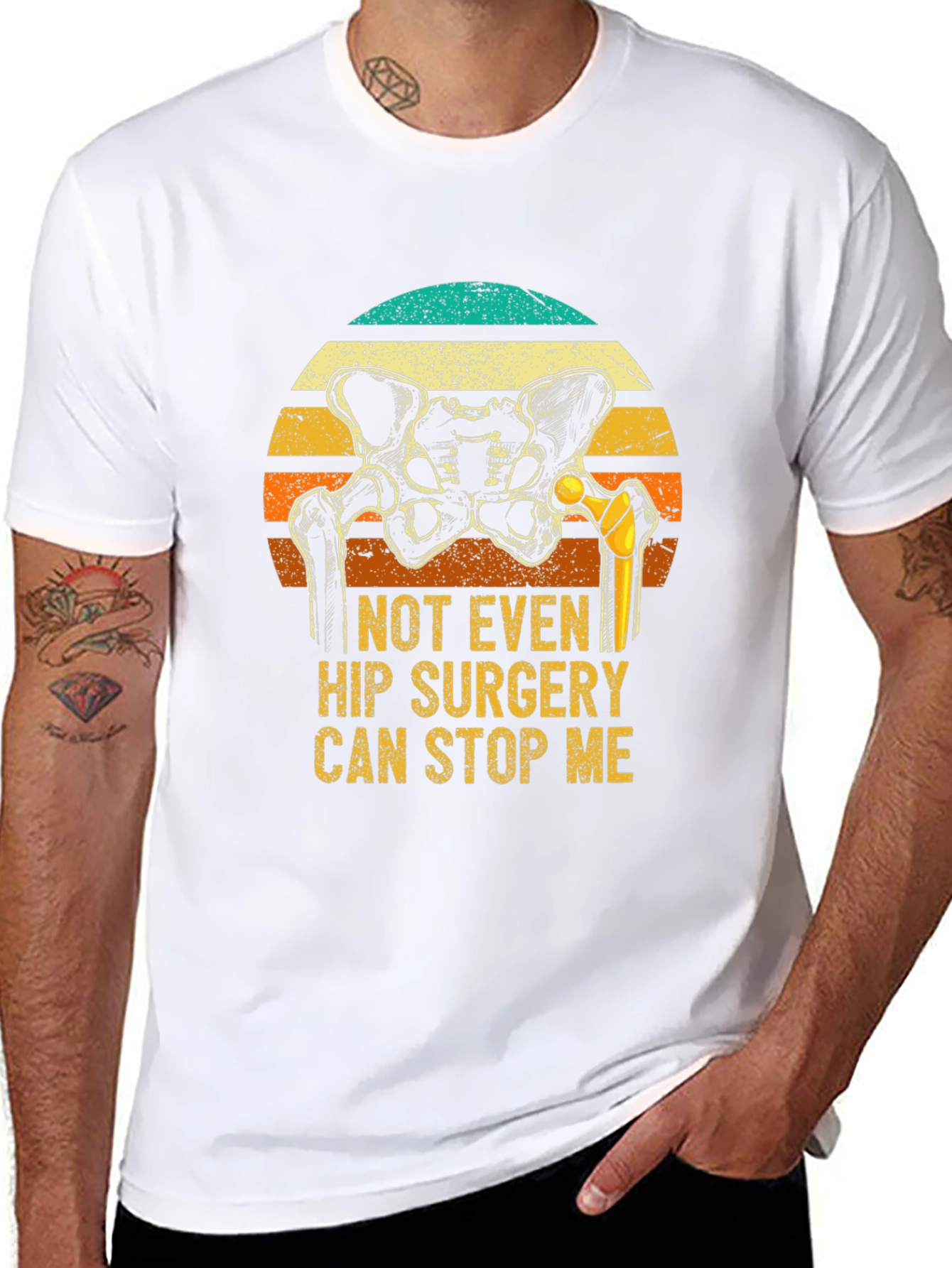 Hip Replacement Funny Graphic Tee