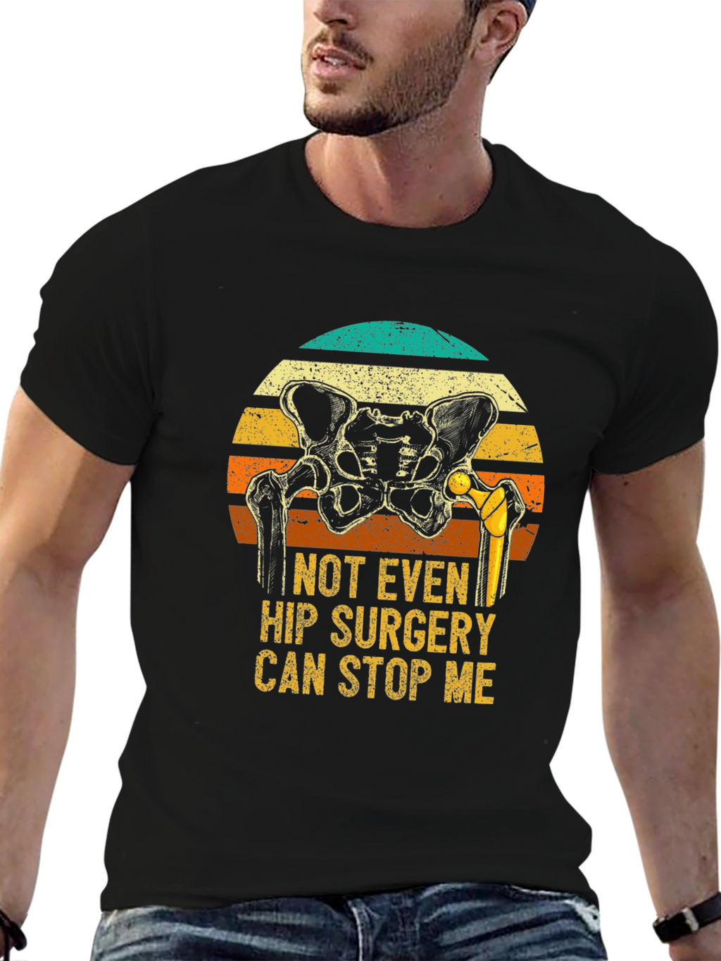 Hip Replacement Funny Graphic Tee