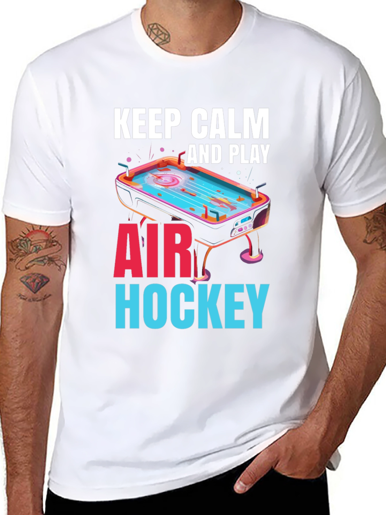 Keep Calm and Play Air Hockey T-Shirt
