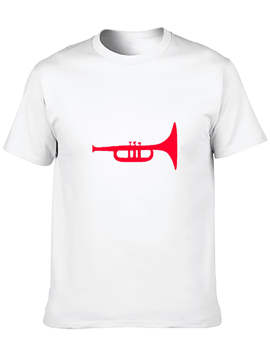 Red Trumpet Graphic Tee - Stylish Black T-Shirt
