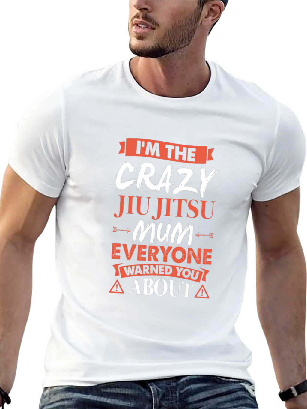 Crazy Jiu Jitsu Mum T-Shirt - Warning!