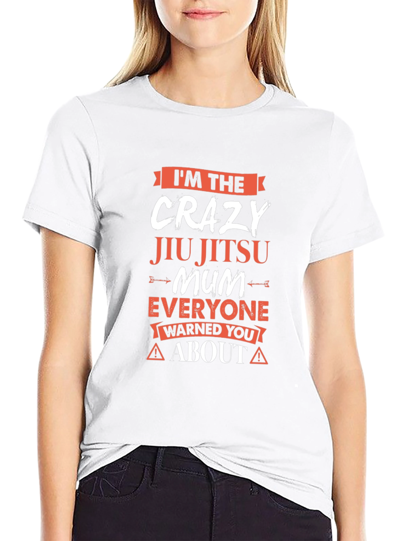 Crazy Jiu Jitsu Mum T-Shirt - Warning!