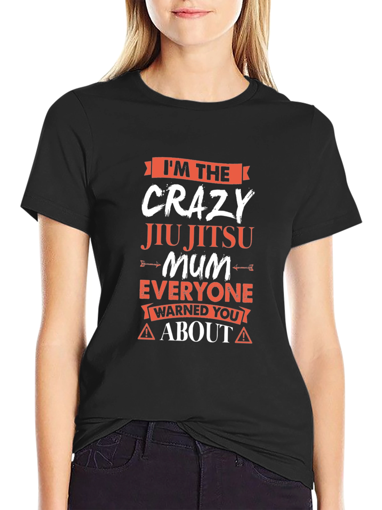 Crazy Jiu Jitsu Mum T-Shirt - Warning!