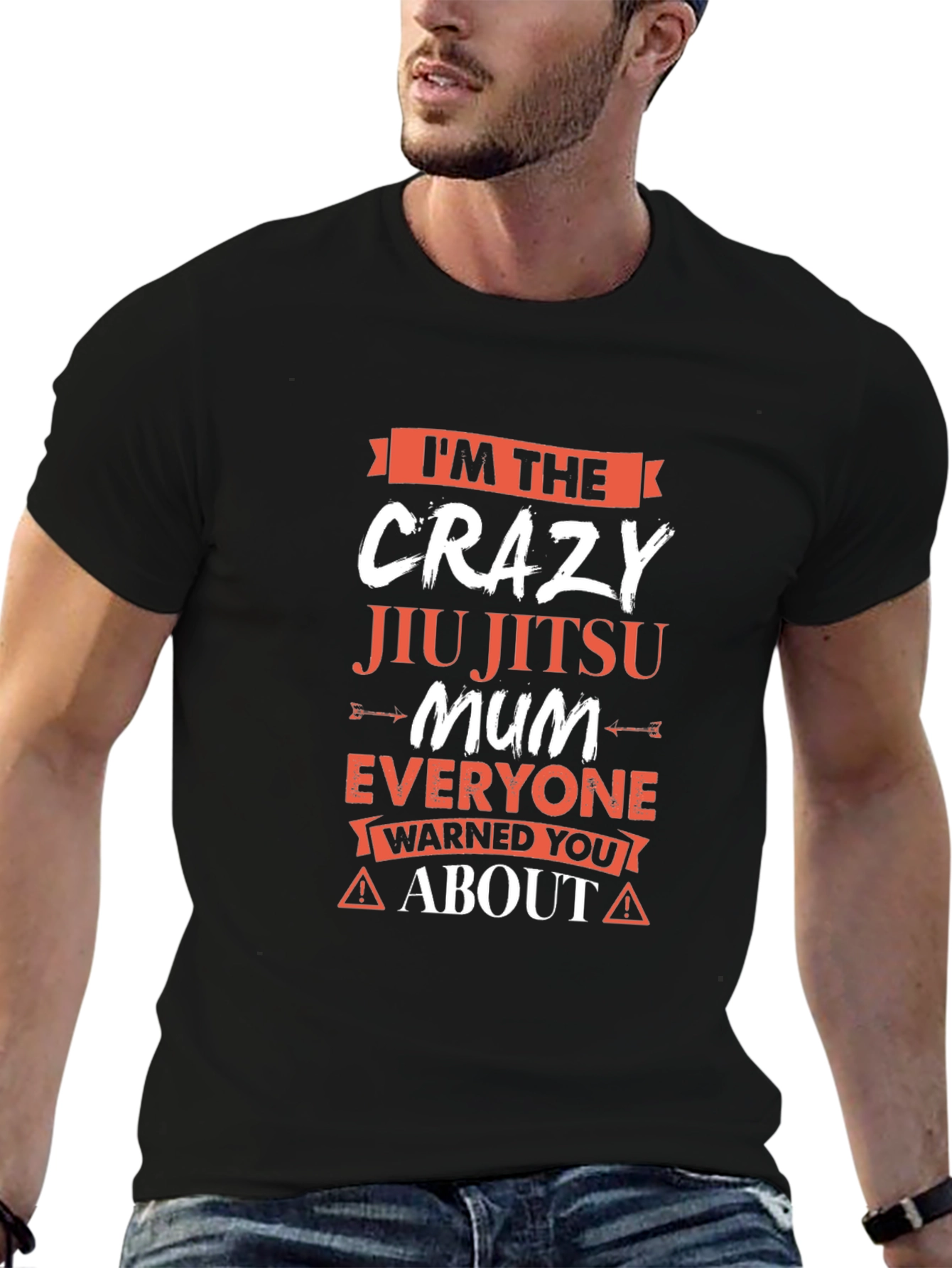 Crazy Jiu Jitsu Mum T-Shirt - Warning!