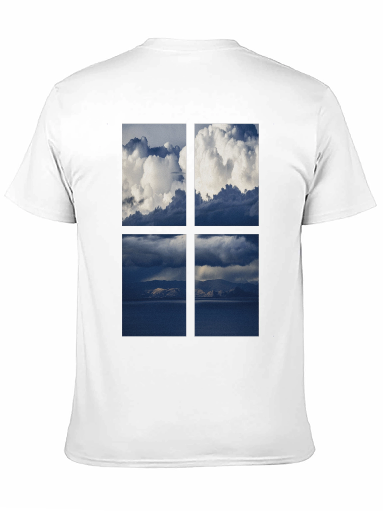 Sky Window T-Shirt - Black Cotton Tee