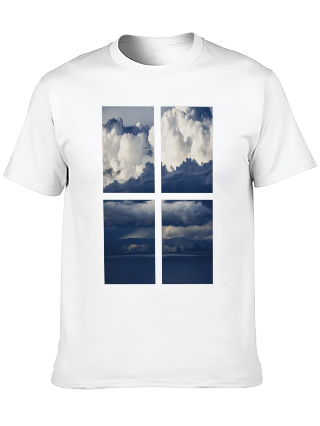 Sky Window T-Shirt - Black Cotton Tee